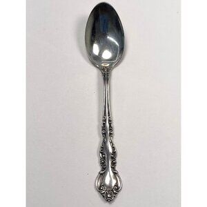 Antique 1881 WM ROGERS & SON Victorian Classic 6" Silverplate TEASPOON *Flaws*